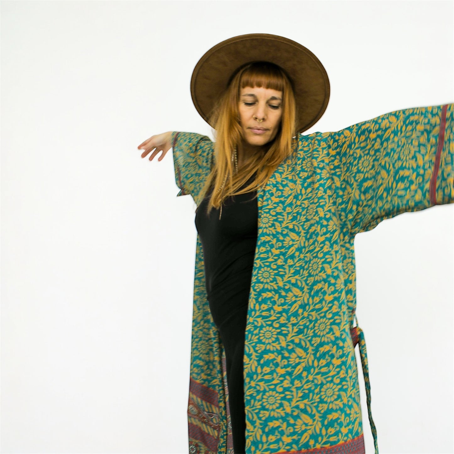 Seiden Kimono Wild at Noon