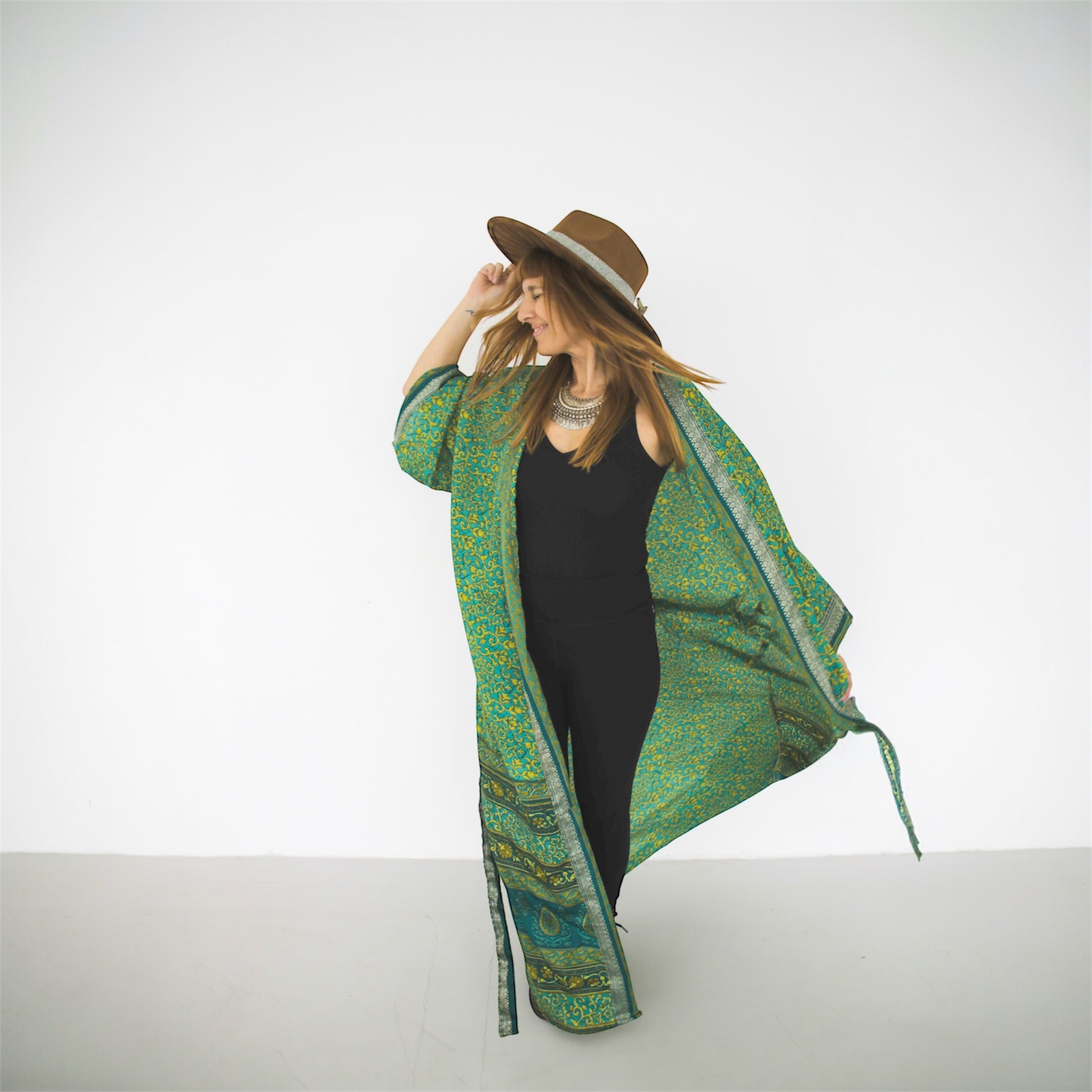 Seiden Kimono Wild at Noon