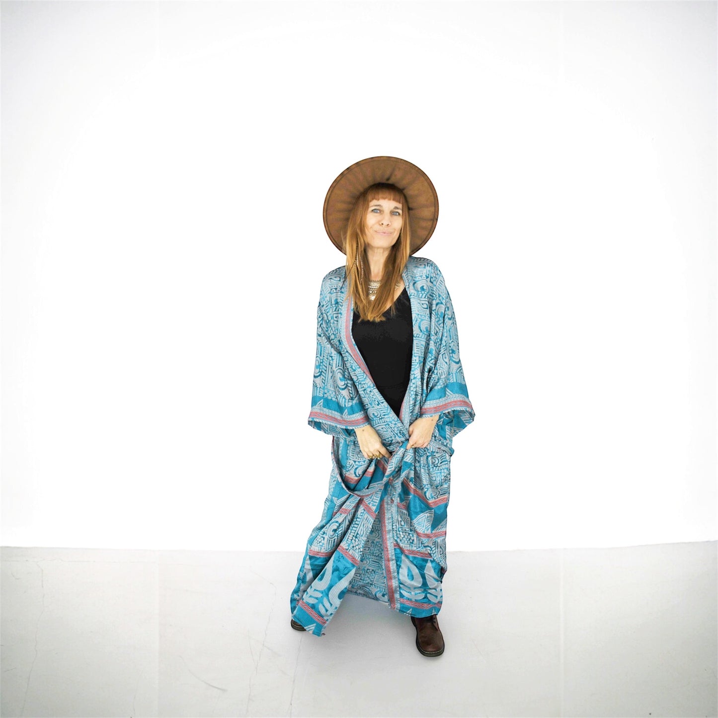 Seiden Kimono Wild at Noon