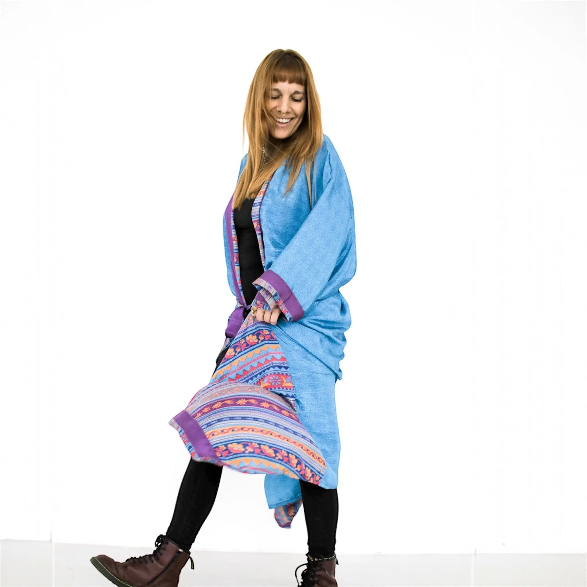 Seiden Kimono Wild at Noon