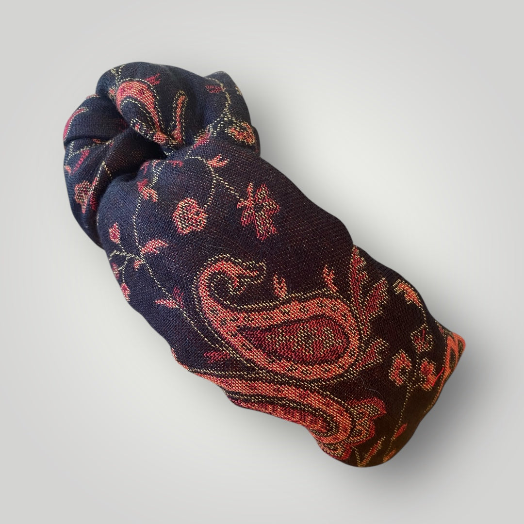 Noon Draht Haarband Black Paisley Mein Shop