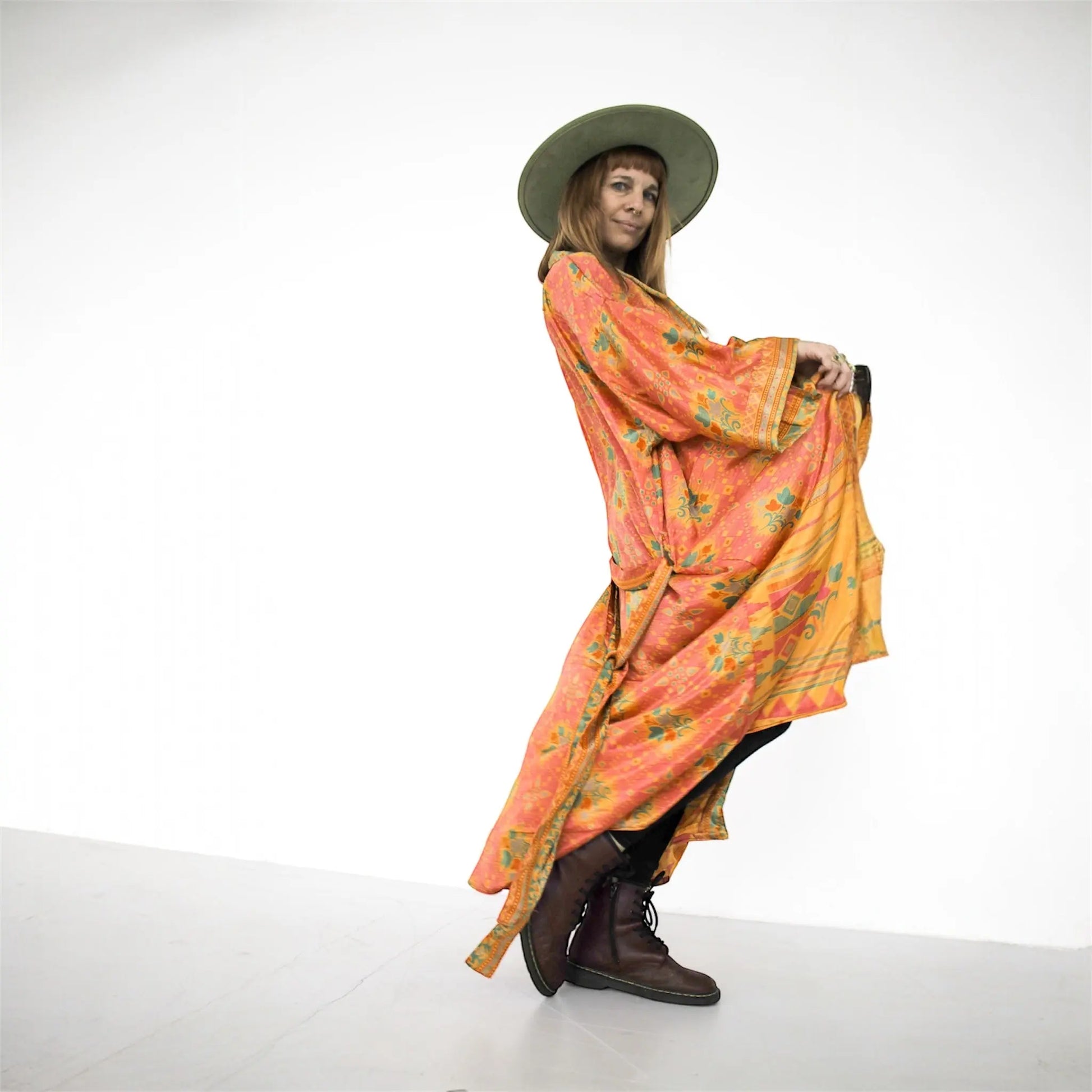 Seiden Kimono Wild at Noon