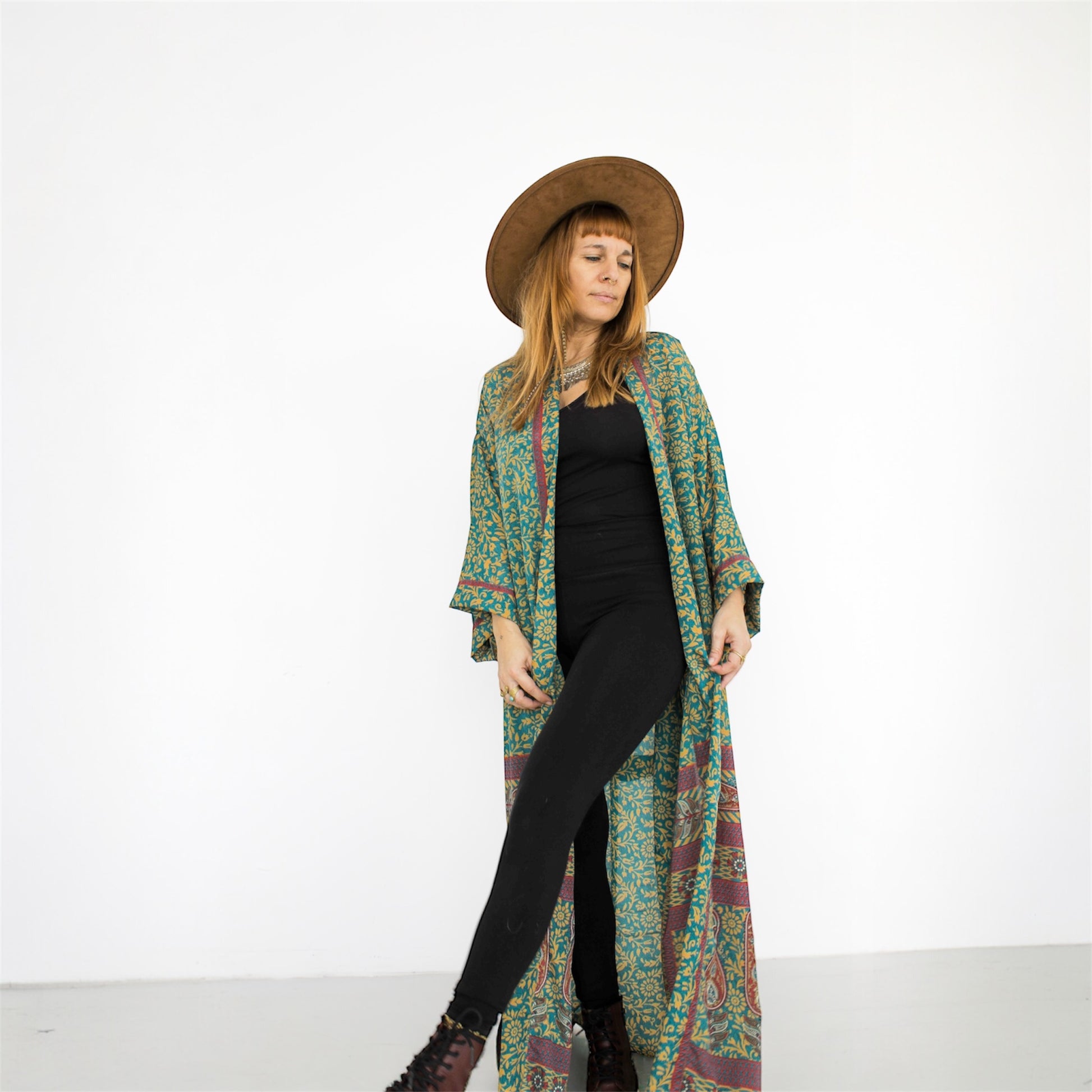 Seiden Kimono Wild at Noon