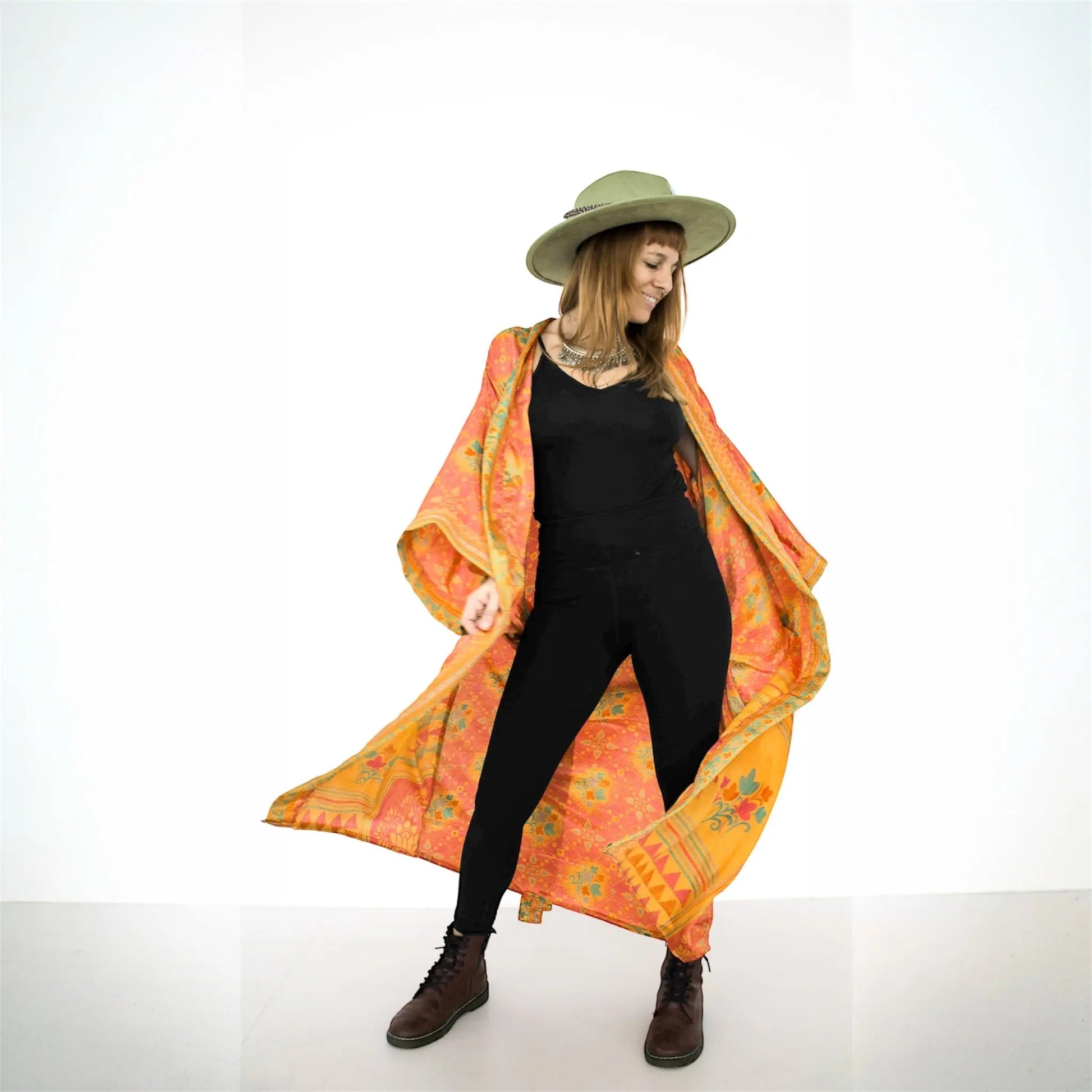 Seiden Kimono Wild at Noon