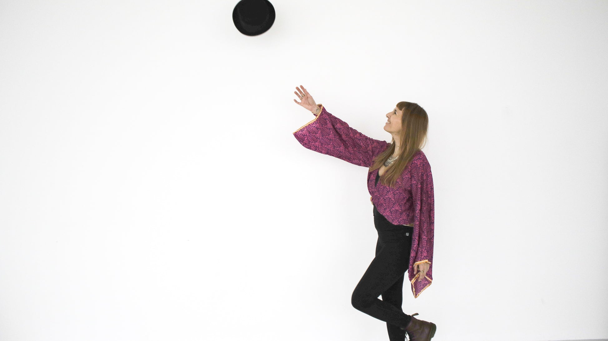 Seiden Oberteil pink