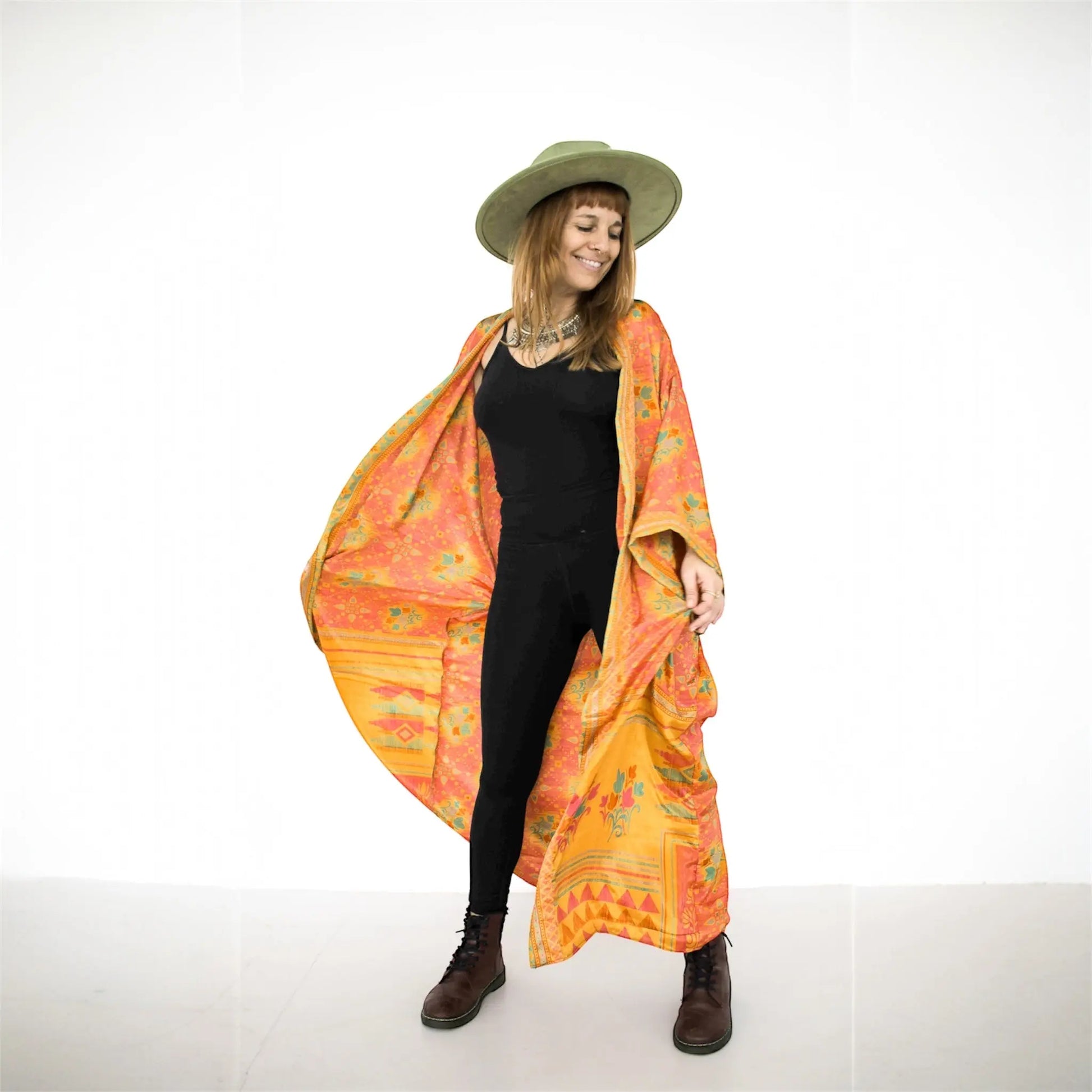 Seiden Kimono Wild at Noon