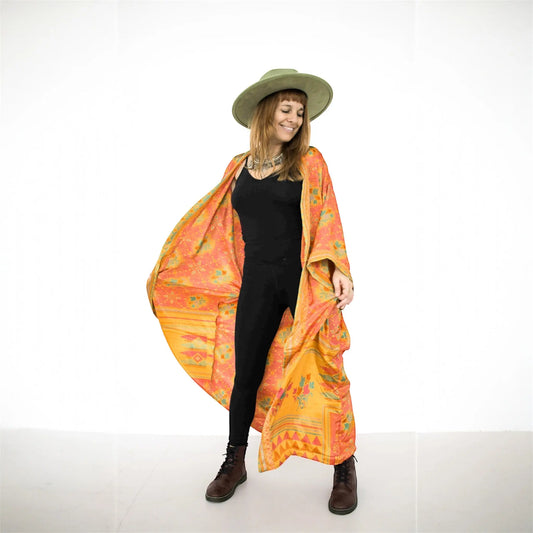 Seiden Kimono Wild at Noon