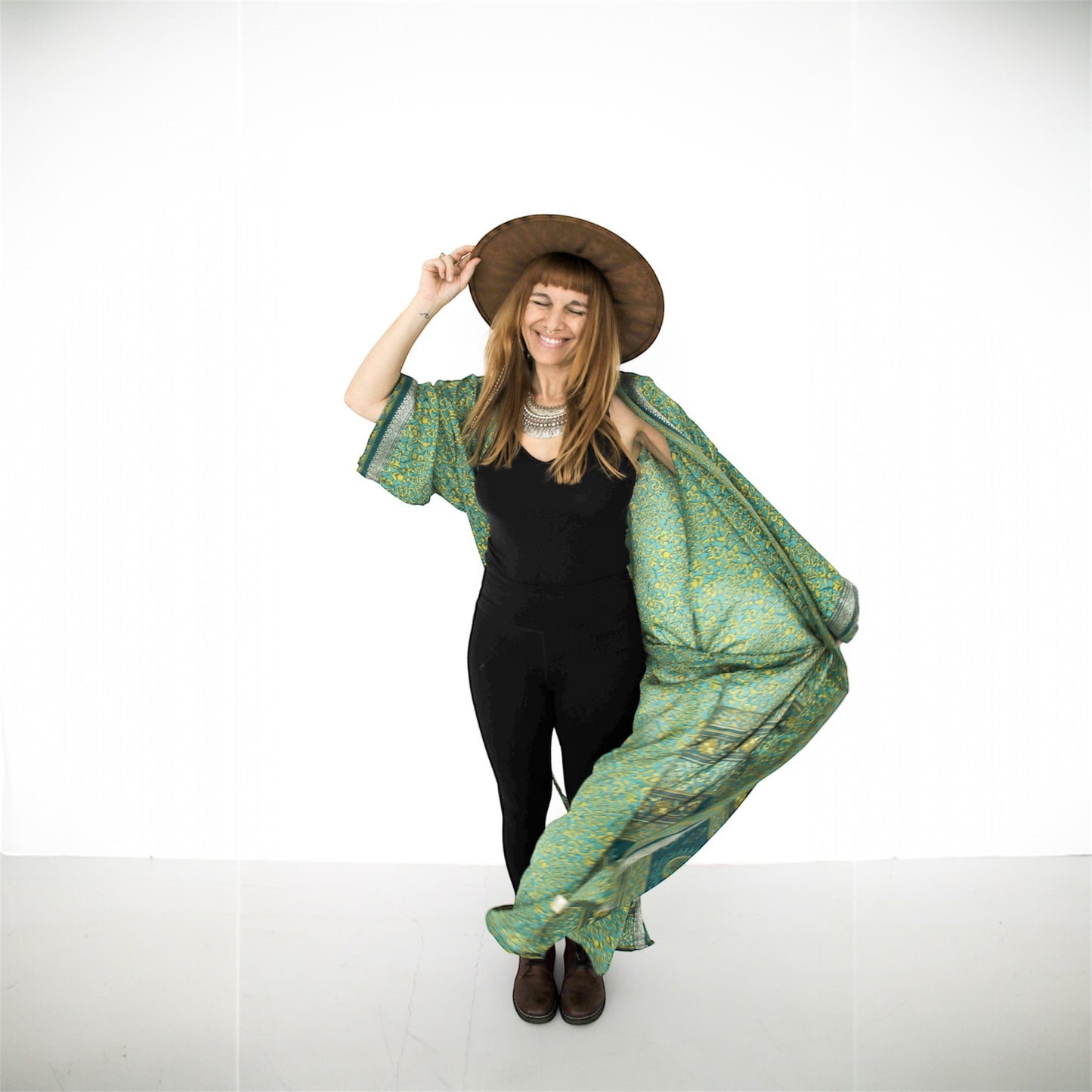 Seiden Kimono Wild at Noon