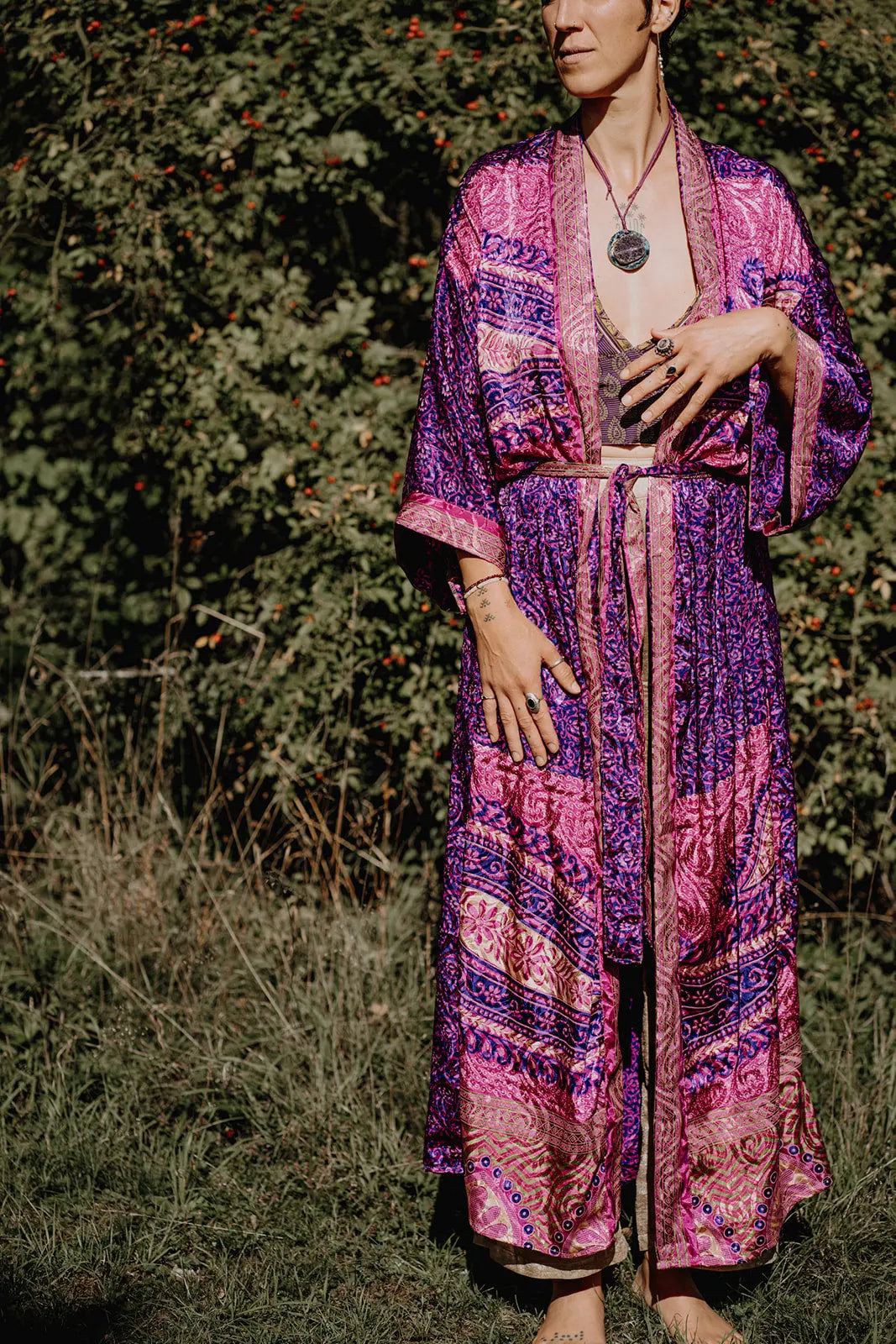 Seiden Kimono Wild at Noon